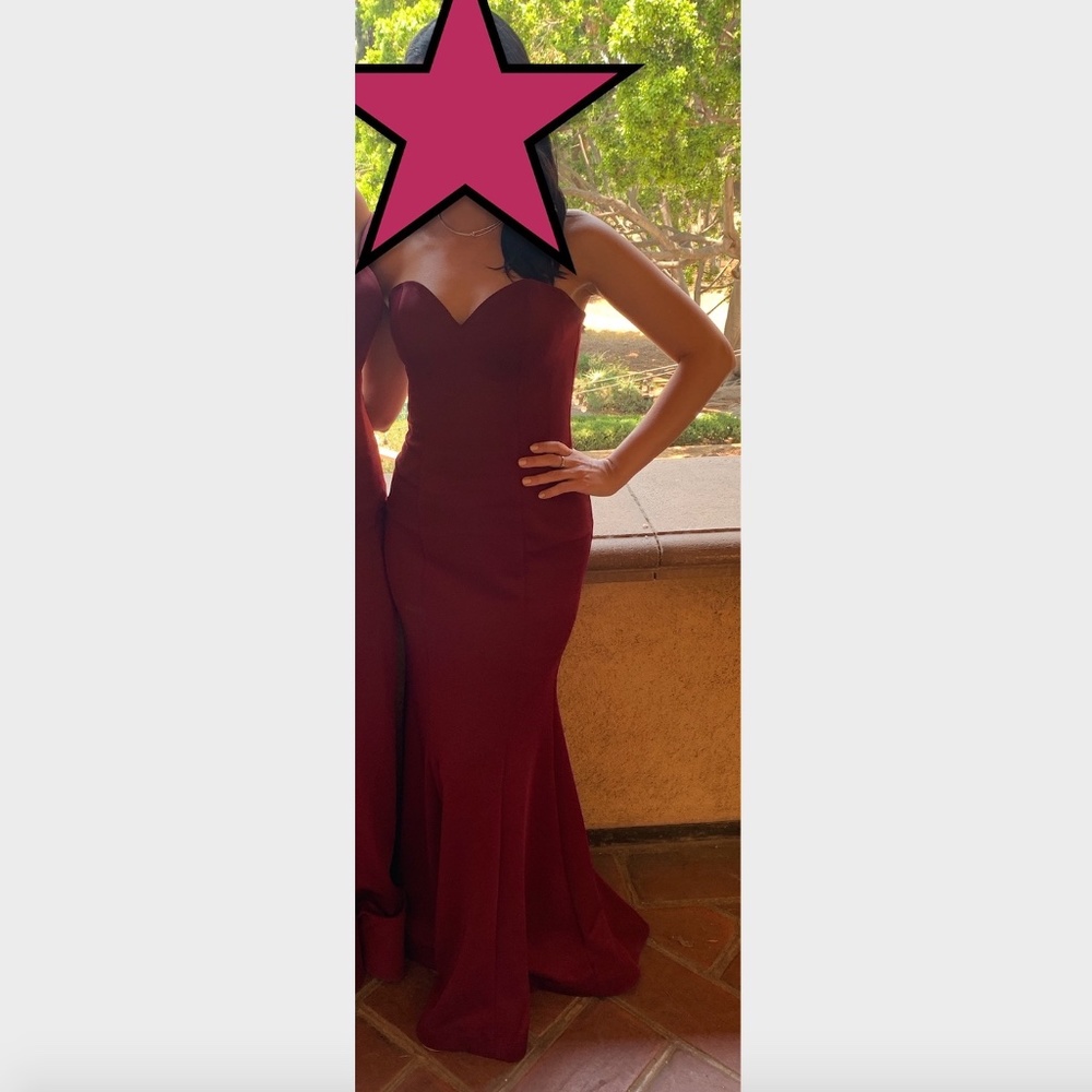 Burgundy Royal Queen RQ7305 Evening Gown
